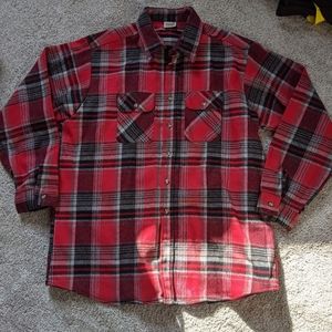 Heavy weight red flannel shirt